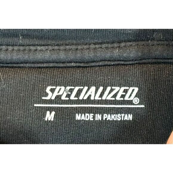 NWOT Specialized Logo Black Hoodie Pull Over Sweatshirt Men's Medium - Picture 7 of 11